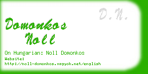 domonkos noll business card